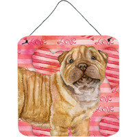 "Caroline's Treasures Shar Pei Puppy Metal Print, 6h x 6w, Love is a Dog"