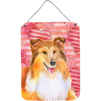 "Caroline's Treasures Sheltie Love Metal Print, 16"" x 12"", Multicolor"