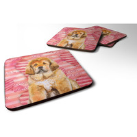 "Caroline's Treasures Tibetan Mastiff Love Decorative coasters, Multicolor"