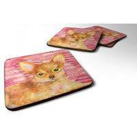 "Caroline's Treasures Toy Terrier Love Decorative coasters, Multicolor"