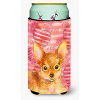 "Caroline's Treasures Toy Terrier Love Decorative Can Hugger, Tall Boy, Multicolor"