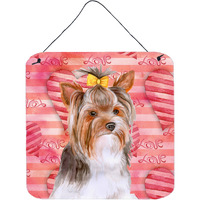 "Caroline's Treasures Yorkshire Terrier #2 Metal Print, 6h x 6w, Love is a Dog"