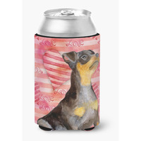 "Caroline's Treasures Miniature Pinscher #2 Love Decorative Can Hugger, Multicolor"