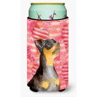 "Caroline's Treasures Miniature Pinscher #2 Love Decorative Can Hugger, Tall Boy, Multicolor"