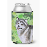 "Caroline's Treasures Alaskan Malamute St Patrick's Decorative Can Hugger, Multicolor"