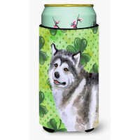 "Caroline's Treasures Alaskan Malamute St Patrick's Decorative Can Hugger, Tall Boy, Multicolor"