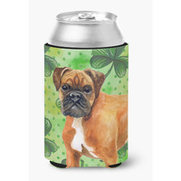 "Caroline's Treasures German Boxer St Patrick's Decorative Can Hugger, Multicolor"