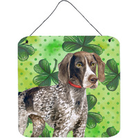 "Caroline's Treasures German Shorthaired Pointer Metal Print, 6h x 6w, St Patrick's Day"
