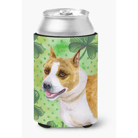"Caroline's Treasures American Staffordshire St Patrick's Decorative Can Hugger, Multicolor"