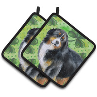 "Caroline's Treasures Bernese Mountain Dog Decorated pot holder, 7.5H x 7.5W, St Patrick's Day"