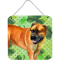 "Caroline's Treasures Boerboel Mastiff Metal Print, 6h x 6w, St Patrick's Day"