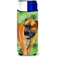 "Caroline's Treasures Boerboel Mastiff St Patrick's Decorative Can Hugger, Slim, Multicolor"