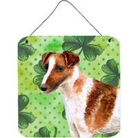 "Caroline's Treasures Smooth Fox Terrier Metal Print, 6h x 6w, St Patrick's Day"
