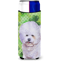 "Caroline's Treasures Bichon Frise St Patrick's Decorative Can Hugger, Slim, Multicolor"