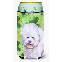 "Caroline's Treasures Bichon Frise St Patrick's Decorative Can Hugger, Tall Boy, Multicolor"