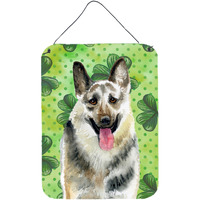 "Caroline's Treasures East-European Shepherd St Patrick's Metal Print, 16"" x 12"", Multicolor"