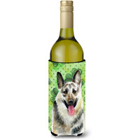 "Caroline's Treasures East-European Shepherd St Patrick's Decorative Bottle Hugger, 750ml, Multicolor"