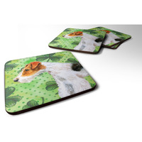 "Caroline's Treasures Fox Terrier St Patrick's Decorative coasters, Multicolor"