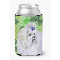 "Caroline's Treasures Maltese St Patrick's Decorative Can Hugger, Multicolor"
