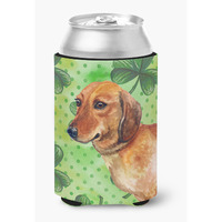 "Caroline's Treasures Dachshund St Patrick's Decorative Can Hugger, Multicolor"