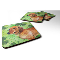 "Caroline's Treasures Dachshund St Patrick's Decorative coasters, Multicolor"