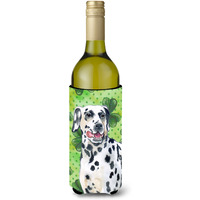 "Caroline's Treasures Dalmatian St Patrick's Decorative Bottle Hugger, 750ml, Multicolor"