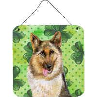 "Caroline's Treasures German Shepherd Metal Print, 6h x 6w, St Patrick's Day"