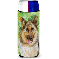 "Caroline's Treasures German Shepherd St Patrick's Decorative Can Hugger, Slim, Multicolor"