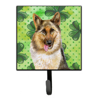 "Caroline's Treasures German Shepherd St Patrick's Wall Hook, Small, Multicolor"