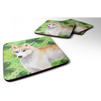 "Caroline's Treasures Siberian Husky St Patrick's Decorative coasters, Multicolor"