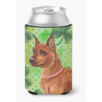 "Caroline's Treasures Miniature Pinscher St Patrick's Decorative Can Hugger, Multicolor"