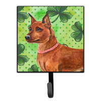 "Caroline's Treasures Miniature Pinscher St Patrick's Wall Hook, Small, Multicolor"