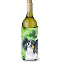 "Caroline's Treasures Papillon St Patrick's Decorative Bottle Hugger, 750ml, Multicolor"