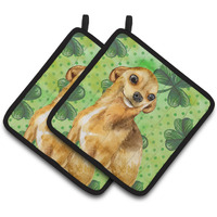 "Caroline's Treasures Chihuahua Decorated pot holder, 7.5H x 7.5W, St Patrick's Day"