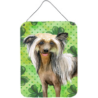 "Caroline's Treasures Chinese Crested St Patrick's Metal Print, 16"" x 12"", Multicolor"