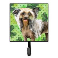 "Caroline's Treasures Chinese Crested St Patrick's Wall Hook, Small, Multicolor"