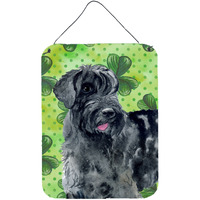 "Caroline's Treasures Giant Schnauzer St Patrick's Metal Print, 16"" x 12"", Multicolor"