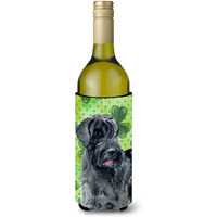 "Caroline's Treasures Giant Schnauzer St Patrick's Decorative Bottle Hugger, 750ml, Multicolor"