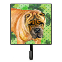 "Caroline's Treasures Shar Pei St Patrick's Wall Hook, Small, Multicolor"