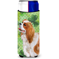 "Caroline's Treasures Cavalier Spaniel St Patrick's Decorative Can Hugger, Slim, Multicolor"