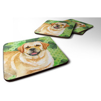 "Caroline's Treasures Golden Retriever St Patrick's Decorative coasters, Multicolor"