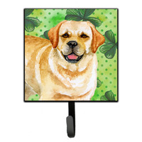 "Caroline's Treasures Golden Retriever St Patrick's Wall Hook, Small, Multicolor"