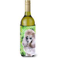 "Caroline's Treasures Poodle St Patrick's Decorative Bottle Hugger, 750ml, Multicolor"