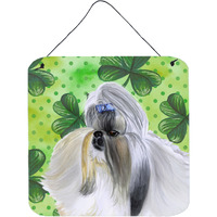 "Caroline's Treasures Shih Tzu Metal Print, 6h x 6w, St Patrick's Day"