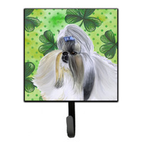 "Caroline's Treasures Shih Tzu St Patrick's Wall Hook, Small, Multicolor"
