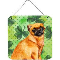 "Caroline's Treasures Small Brabant Griffon Metal Print, 6h x 6w, St Patrick's Day"