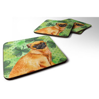 "Caroline's Treasures Small Brabant Griffon St Patrick's Decorative coasters, Multicolor"