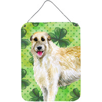 "Caroline's Treasures Irish Wolfhound St Patrick's Metal Print, 16"" x 12"", Multicolor"