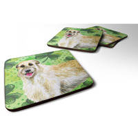 "Caroline's Treasures Irish Wolfhound St Patrick's Decorative coasters, Multicolor"