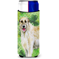 "Caroline's Treasures Irish Wolfhound St Patrick's Decorative Can Hugger, Slim, Multicolor"